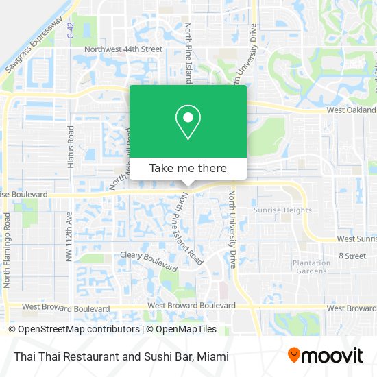 Thai Thai Restaurant and Sushi Bar map