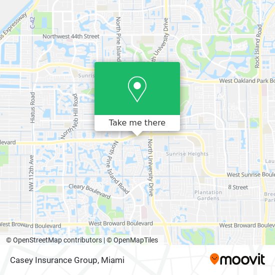 Mapa de Casey Insurance Group