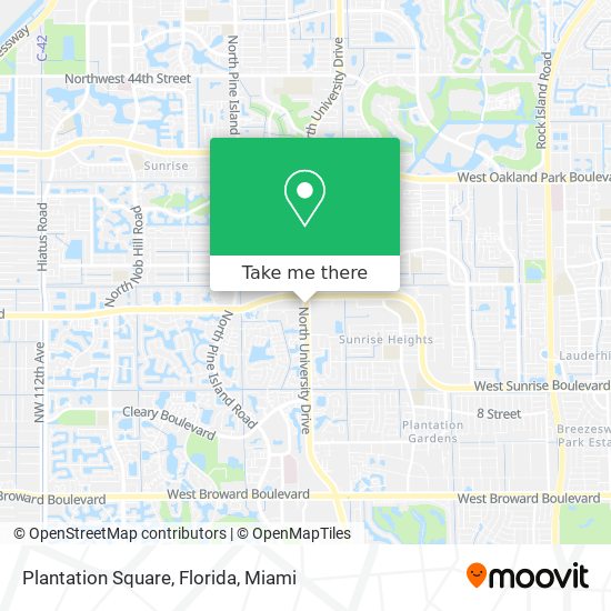 Mapa de Plantation Square, Florida