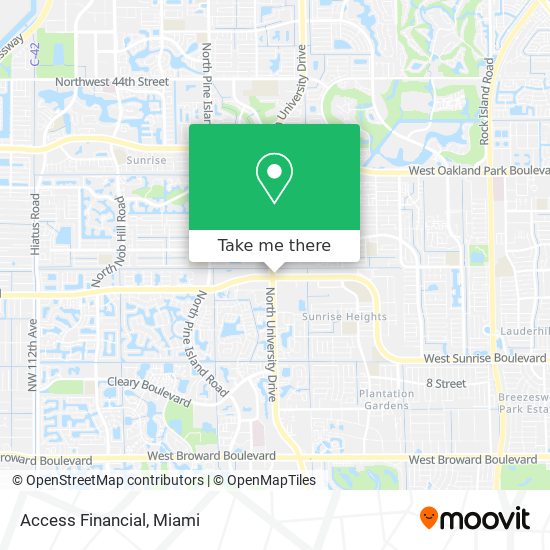 Access Financial map