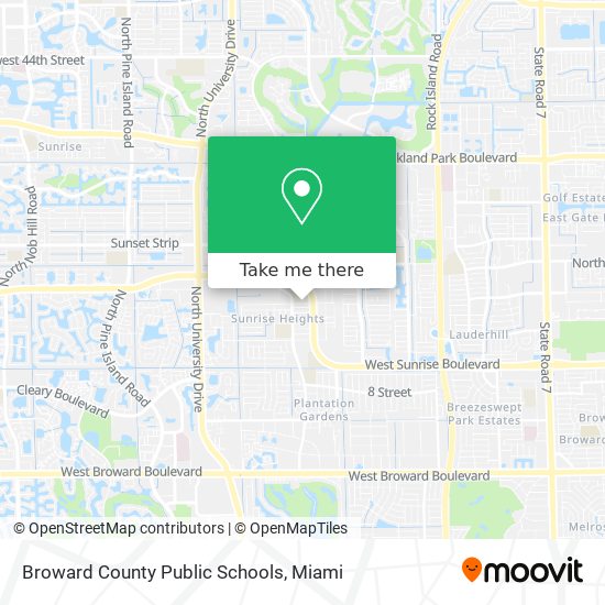 Mapa de Broward County Public Schools