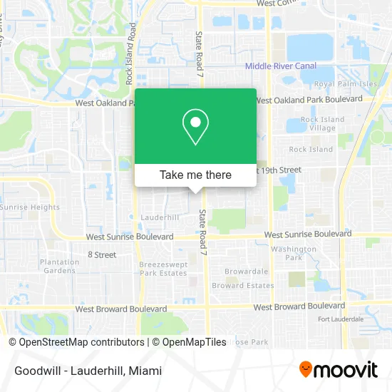 Goodwill - Lauderhill map