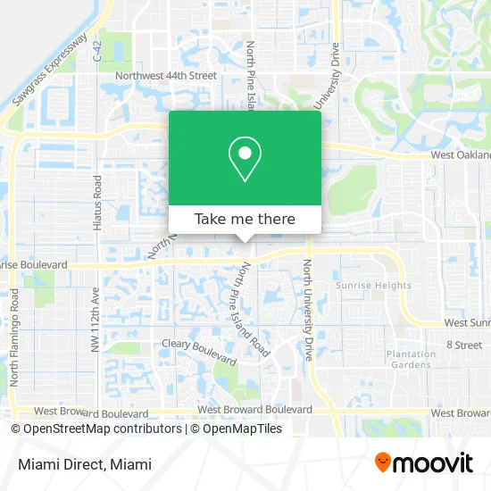 Miami Direct map