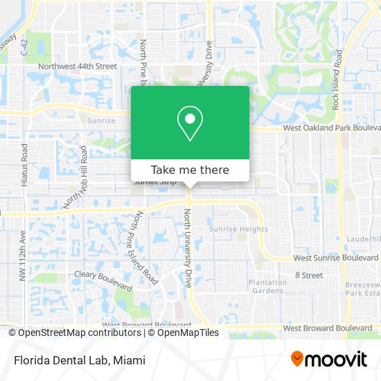 Mapa de Florida Dental Lab