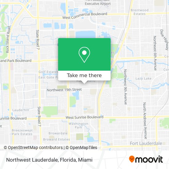 Mapa de Northwest Lauderdale, Florida