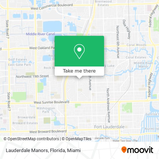 Mapa de Lauderdale Manors, Florida