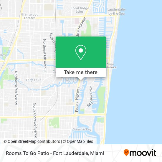 Rooms To Go Patio - Fort Lauderdale map