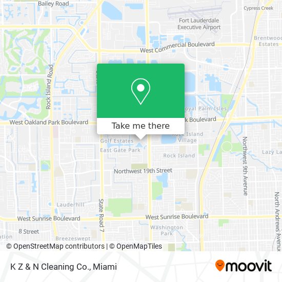 K Z & N Cleaning Co. map