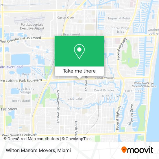 Mapa de Wilton Manors Movers