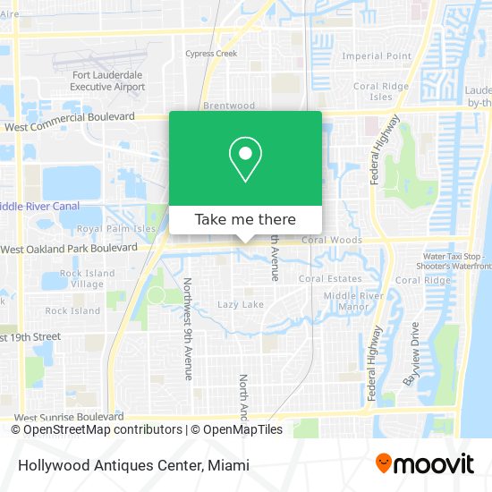 Mapa de Hollywood Antiques Center
