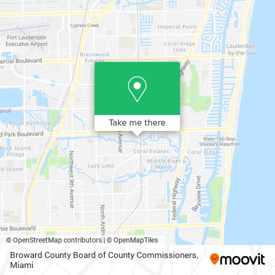 Broward County Board of County Commissioners map