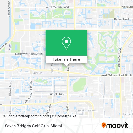 Seven Bridges Golf Club map