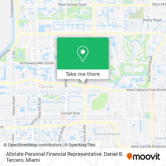 Allstate Personal Financial Representative: Daniel B. Tercero map