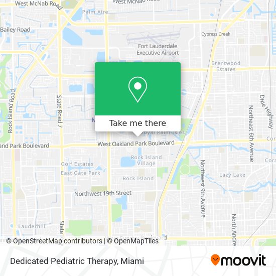 Dedicated Pediatric Therapy map
