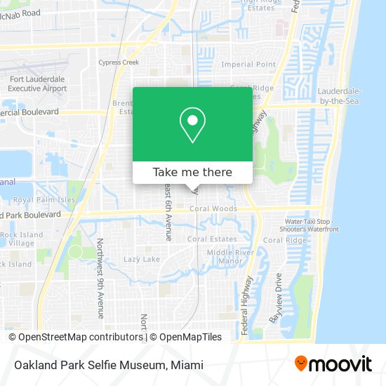 Oakland Park Selfie Museum map