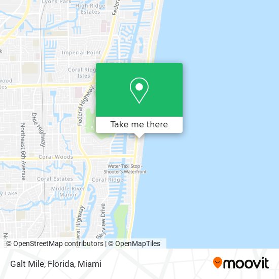 Mapa de Galt Mile, Florida