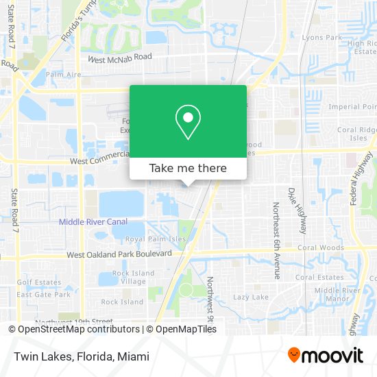 Twin Lakes, Florida map