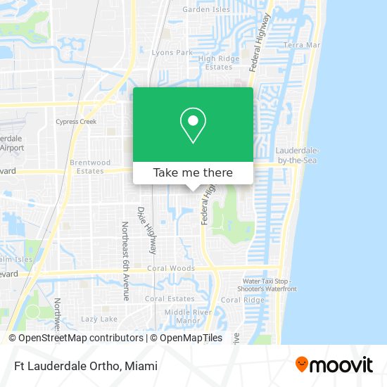 Ft Lauderdale Ortho map