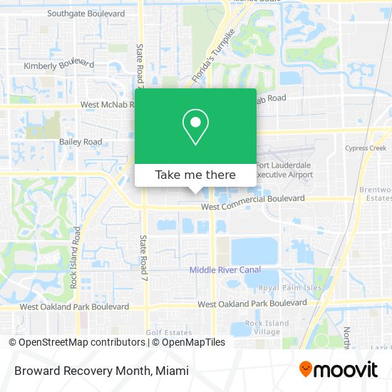 Mapa de Broward Recovery Month