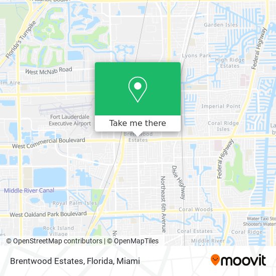 Brentwood Estates, Florida map