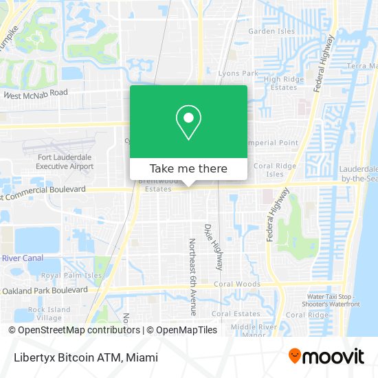 Mapa de Libertyx Bitcoin ATM