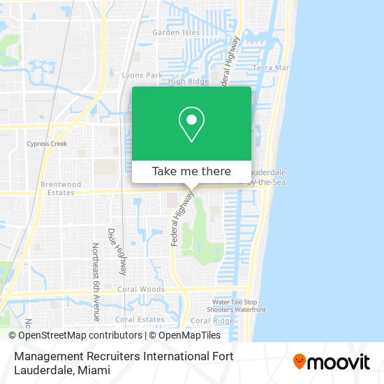 Mapa de Management Recruiters International Fort Lauderdale