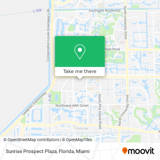 Mapa de Sunrise Prospect Plaza, Florida