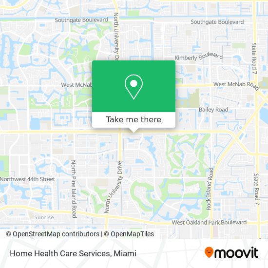 Home Health Care Services map