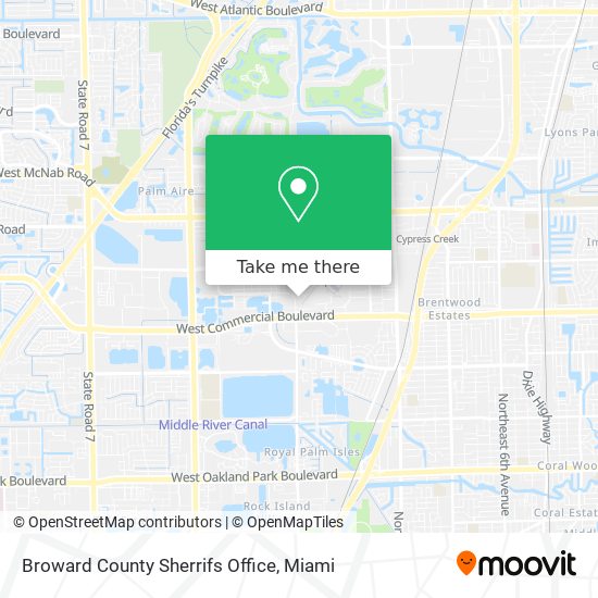 Broward County Sherrifs Office map