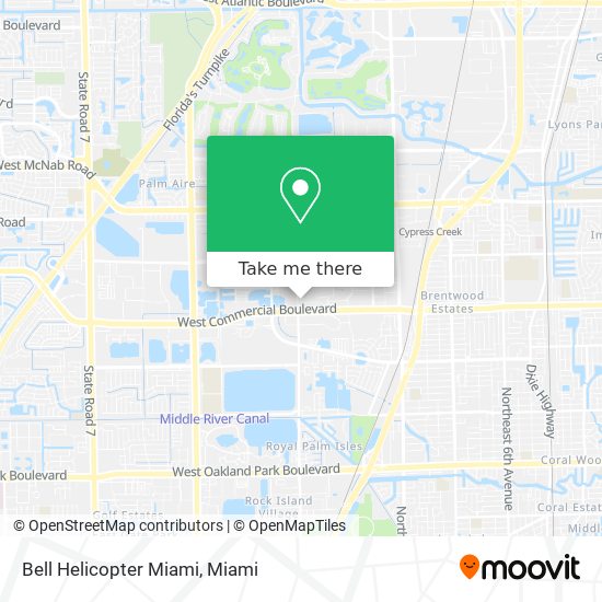 Bell Helicopter Miami map