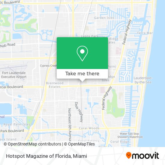 Hotspot Magazine of Florida map