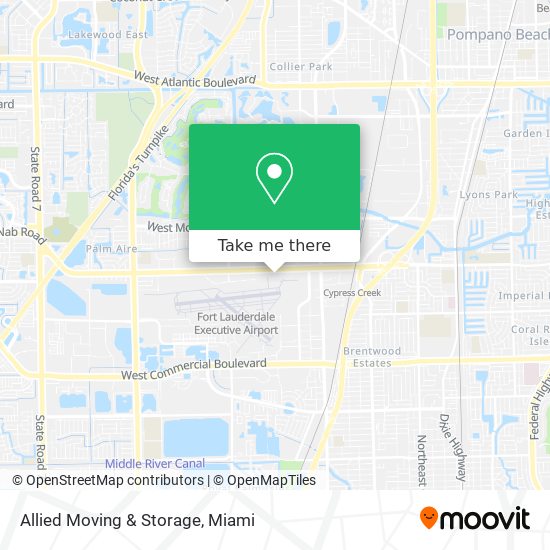 Mapa de Allied Moving & Storage