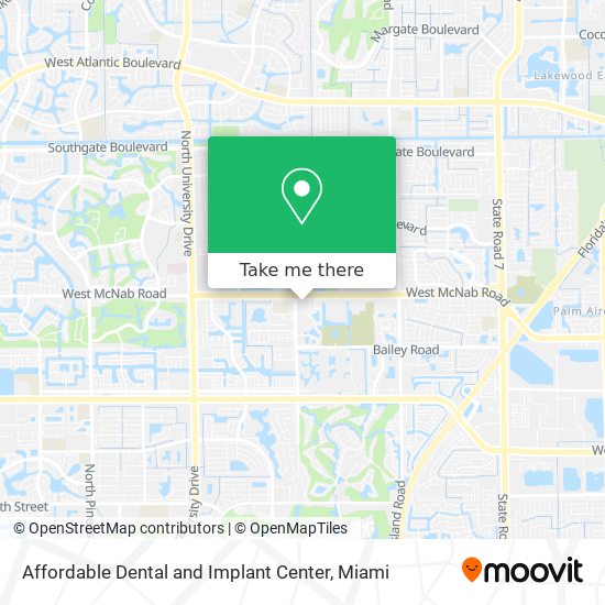 Affordable Dental and Implant Center map