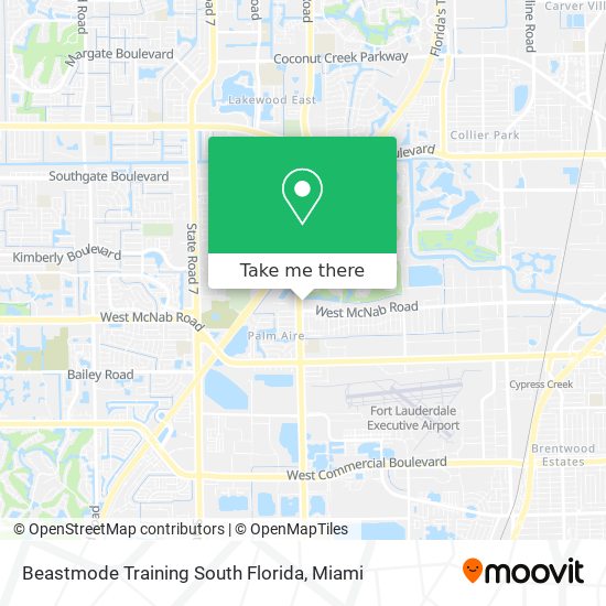 Mapa de Beastmode Training South Florida