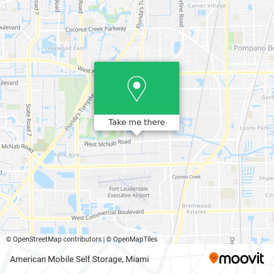 Mapa de American Mobile Self Storage