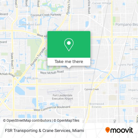 FSR Transporting & Crane Services map