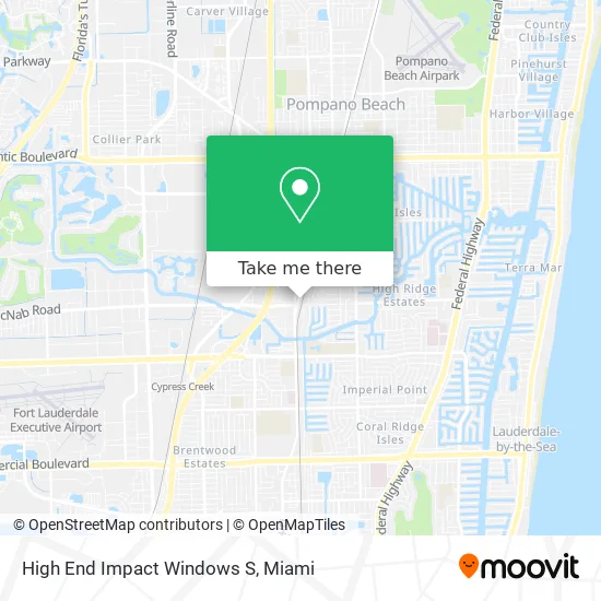 High End Impact Windows S map