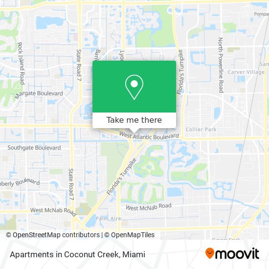 Mapa de Apartments in Coconut Creek