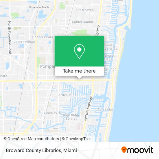 Mapa de Broward County Libraries