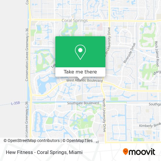 Mapa de Hew Fitness - Coral Springs