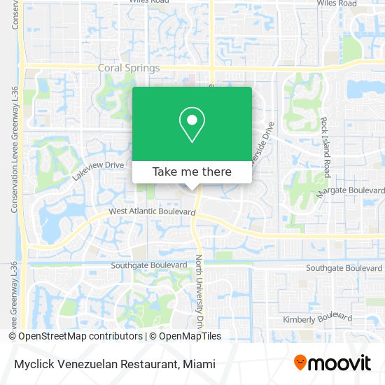 Mapa de Myclick Venezuelan Restaurant