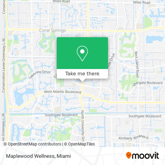 Maplewood Wellness map