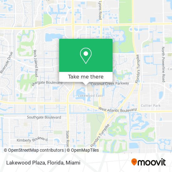 Lakewood Plaza, Florida map