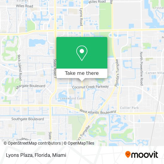 Mapa de Lyons Plaza, Florida