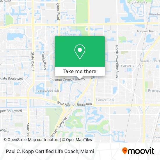 Paul C. Kopp Certified Life Coach map