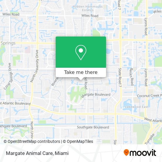 Margate Animal Care map