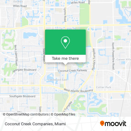 Coconut Creek Companies map