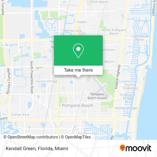 Kendall Green, Florida map