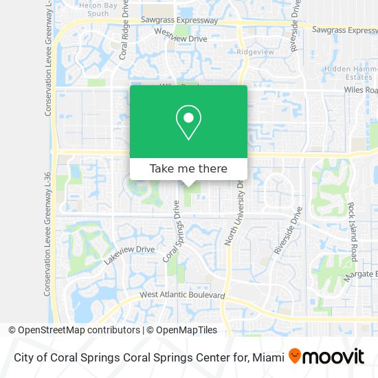 City of Coral Springs Coral Springs Center for map