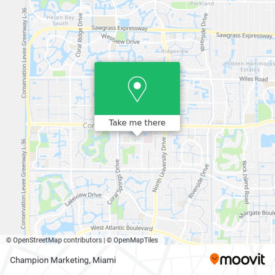 Champion Marketing map